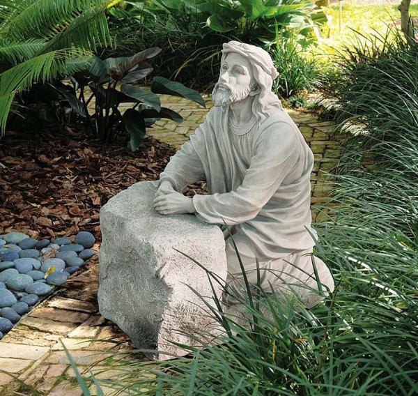 Christ in the Garden of Gethsemane Statue - Stone Finish