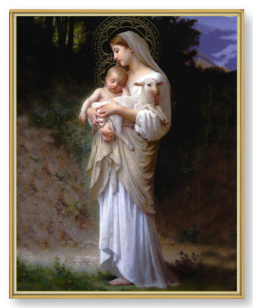 Divine Innocence by Chambers Gold Frame Plaque - 2 Sizes - Full Color