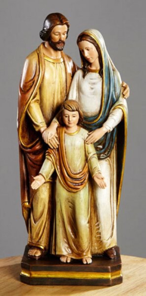 Holy Family 12 Inch High Statue - Full Color