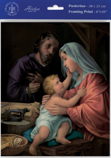 Holy Family in Josephs Workshop Print - Sold in 3 per pack - Multi-Color