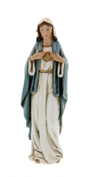 Immaculate Heart of Mary Statue 4&quot; - Blue