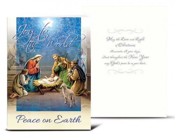 Joy to the World Christmas Card Set - Full Color