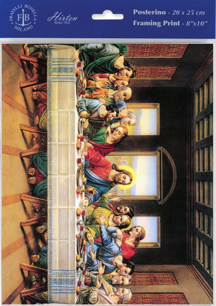 Last Supper by Davinci Print - Sold in 3 Per Pack - Multi-Color