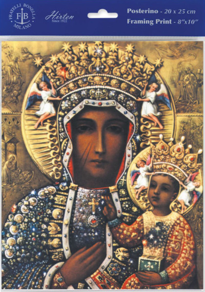 Our Lady of Czestochowa Print - Sold in 3 per pack - Multi-Color