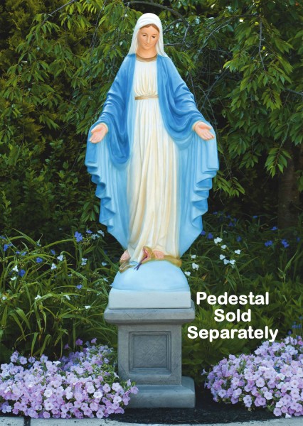 Our Lady of Grace Church Size Statue 64.75 Inches - Detailed Color Finish