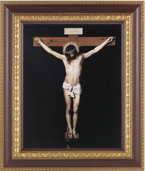Jesus on the Cross 8x10 Framed Print Under Glass - #126 Frame