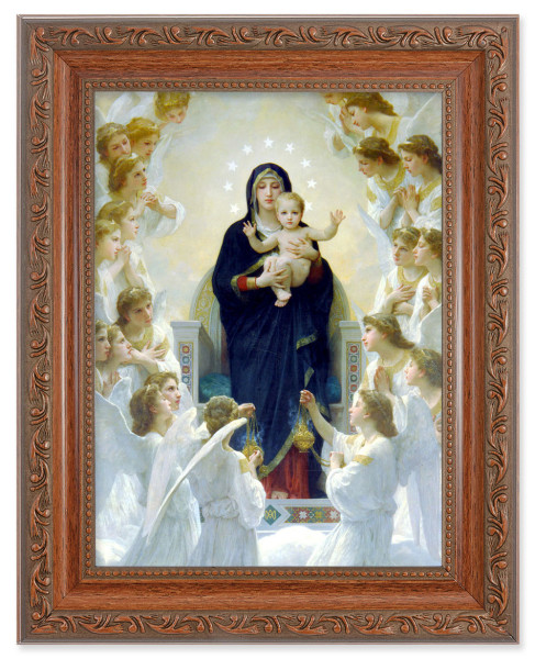 Queen of Angels by Bouguereau 6x8 Print Under Glass - #161 Frame
