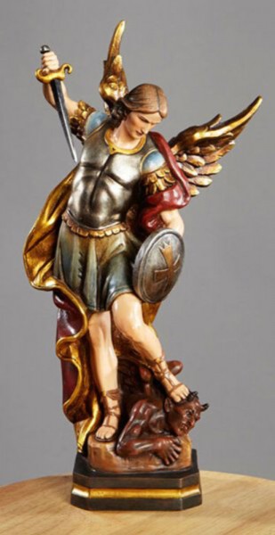 Saint Michael 12 Inch High Statue - Full Color