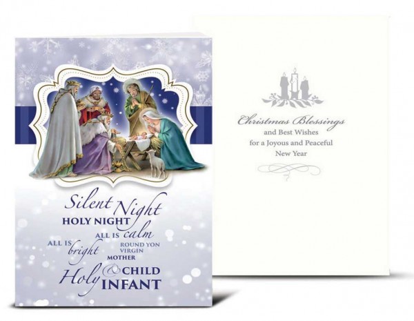 Silent Night Christmas Card Set - Full Color