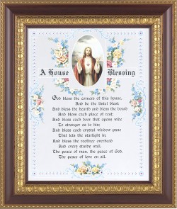 A House Blessing Prayer 8x10 Framed Print Under Glass [HFP386]