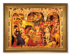Adoration of the Magi da Fabriano 19x27 Framed Print Artboard [HFA5178]
