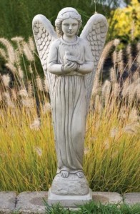 Angel of Peace with Dove Garden Statue 29 Inches [MSA0061]