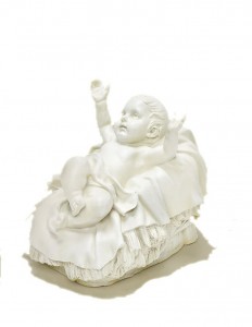 Baby Jesus in Cradle - White 27 [RM1751]