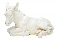 White Stable Donkey 13“ H for 27“ Scale Nativity Set [RM0028]