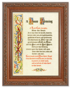 Formal House Blessing 6x8 Print Under Glass [HFA5403]