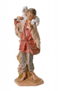 Gabriel with Lamb Nativity Statue - 12“ scale [RMCH025]