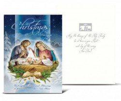 Holy Family Winter Scene Christmas Card Set [HRCR808]