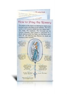 How To Pray the Rosary Folding Pamphlet - Packs of 10 [BKB0046]