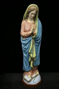 Immaculate Conception Statue Hand Painted Marble Composite - 45 inch [VIC1014]
