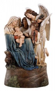 Madonna and Child with Angels Musical Figurine 9“ High [CBST111]