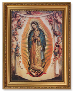 Our Lady of Guadalupe with Angels 12x16 Framed Print Artboard [HFA5151]