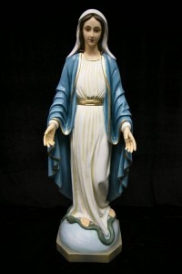 Our Lady of Grace Statue Hand Painted Marble Composite - 40 inch [VIC3128]