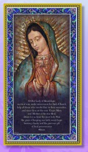 Our Lady of Guadalupe Italian Prayer Plaque [HPP008]