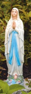 Our Lady of Lourdes Statue 17.5 Inches [MSA0004]
