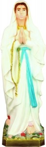 Plastic Our Lady of Lourdes Statue - 24 inch [SAP2450]