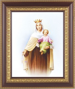 Our Lady of Mt. Carmel 8x10 Framed Print Under Glass [HFP207]