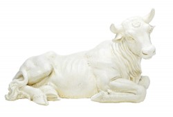 White Ox Statue 13“H for 27“ Scale Nativity Set [RM0024]