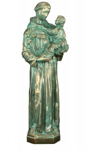 Plastic St. Anthony &amp; Child Statue - 24 inch [SAP0039]