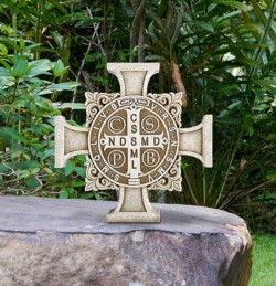 Saint Benedict Stepping Stone Cross 11“ High [CBSD001]