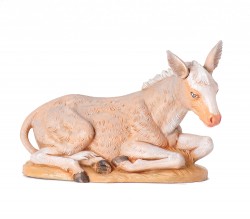 Seated Donkey Nativity Statue - 12“ scale [RMCH042]