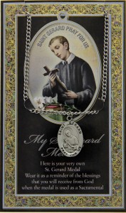 St. Gerard Majella Medal in Pewter with Bi-Fold Prayer Card [HPM058]