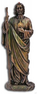 St. Jude Statue, Bronzed Resin - 8 inch [GSS041]