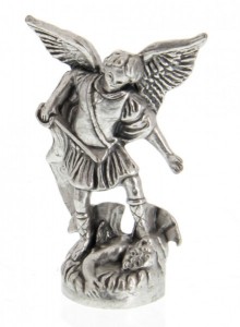 St Michael the Archangel Pocket Statue with Holy Card [HPC001]