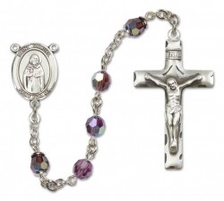 St. Samuel Sterling Silver Heirloom Rosary Squared Crucifix [RBEN0350]