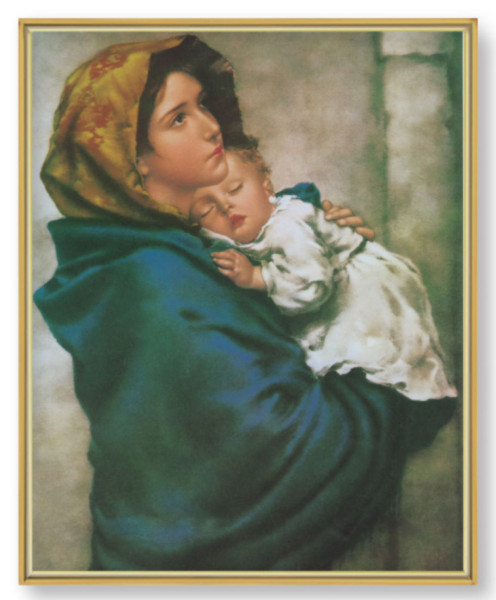 Madonna of the Street Gold Plaque - 2 Sizes - Full Color