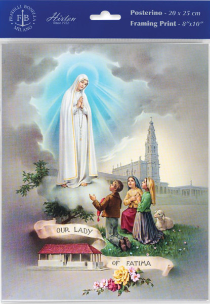 Our Lady of Fatima Print - Sold in 3 per pack - Multi-Color