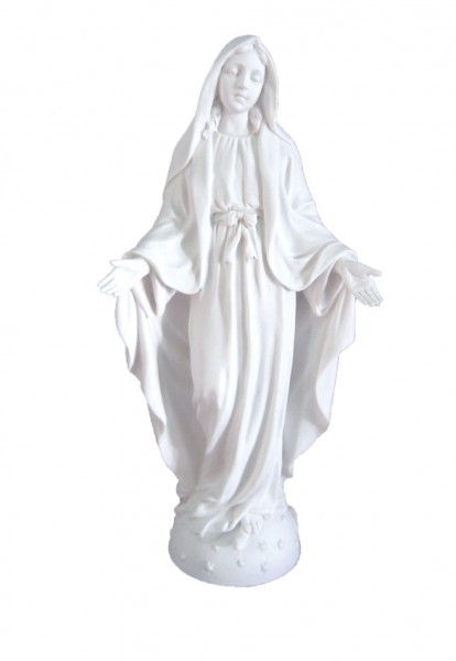 Our Lady of Grace Statue - 8 Inches - White