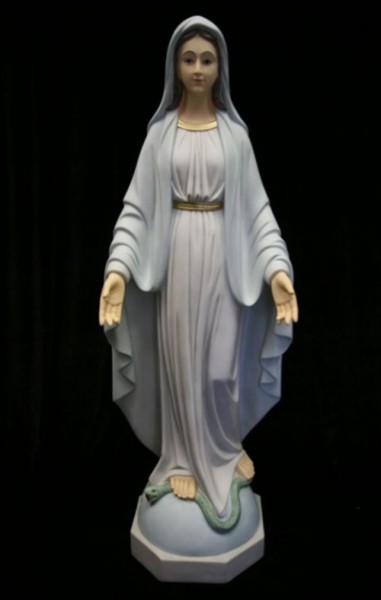 Our Lady of Grace Statue Hand Painted Marble Composite - 40 inch - Full Color