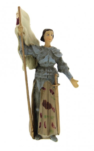 St. Joan of Arc Statue 3.5&quot; - Multi-Color Browns