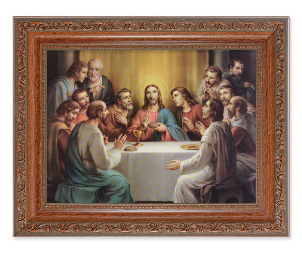 The Last Supper by Bonella 6x8 Print Under Glass - #161 Frame