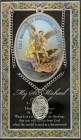 St. Michael  Medal in Pewter with Bi-Fold Prayer Card