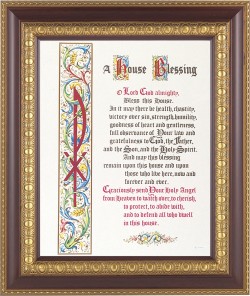 A House Blessing Prayer 8x10 Framed Print Under Glass [HFP388]