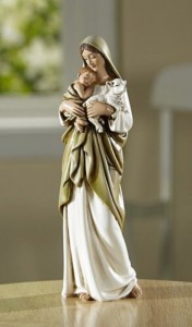 Blessed Mother and Child 7 Inch High Statue [CBST105]