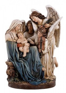 Madonna and Child with Angels Statue 7“ High [CBST112]