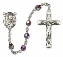 Mater Dolorosa Rosary Our Lady of Mercy Sterling Silver Heirloom Rosary Squared Crucifix [RBEN0020]