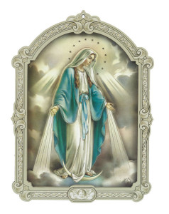 Our Lady of Grace 6.5x9 Dimensional Wood Plaque [HFA4683]
